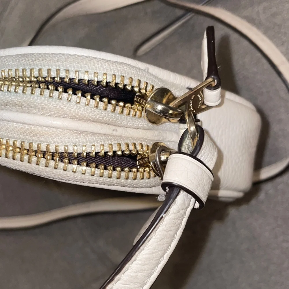 Coach Cream Leather Crossbody Bag